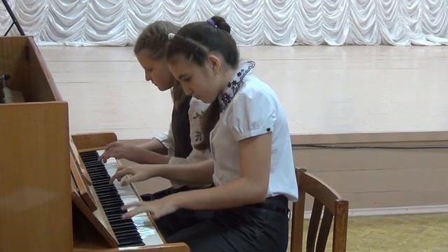 Дуэт Абузярова Динара и Дудникова Татьяна И С Бах Шутка И Штраус Радецкий марш смотреть онлайн