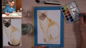 48. How To Paint Sami The Siamese Cat With Watercolor