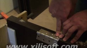 Установка петель на дверь