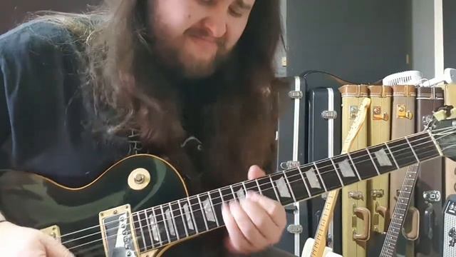 1989 Gibson Les Paul Standard in Ebony w/Original Bill Lawrence Pickups & Natural Wear. смотреть онлайн