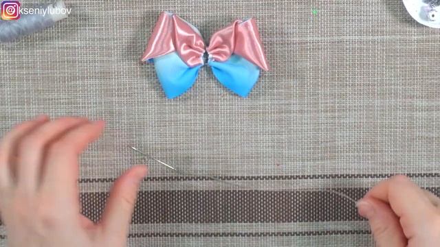 Зимние бантики ЛОЛ канзаши своими руками Новогодние бантики резинки смотреть онлайн