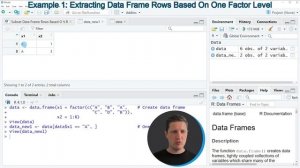 Subset Data Frame Rows Based On Factor Levels in R (Example) | Select & Extract | Logical Condition