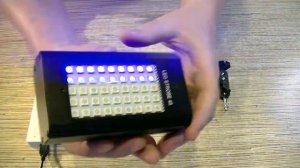 ? ЦВЕТОМУЗЫКА - СТРОБОСКОП ? 45 LED СВЕТОДИОДОВ ? ПИТАНИЕ USB ? ОБЗОР ?ТЕСТ ? ССЫЛКА ? // Кабанчик2