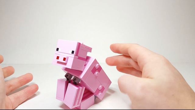 LEGO Minecraft Bigfig Pig & Baby Zombie (21157) Set Review смотреть онлайн