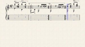 Schottische - Pascual Roch (1864 - 1921) - Tablature