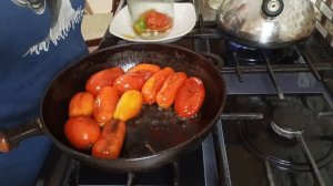 МАРИНОВАННЫЕ ЖАРЕНЫЕ ПОМИДОРЫ И БОЛГАРСКИЙ ПЕРЕЦ НА ЗИМУ. ??