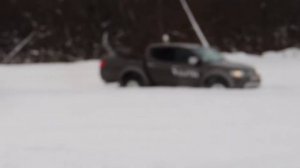 Митсубиси L200 по снегу