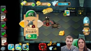 БолтушкА и ПРоХоДиМеЦ Нашли ИНСТРУМЕНТЫ в Новой КОМНАТЕ! #113 - игра Крысы для андроид