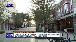 200 block of Clematis Street reopens Thursday