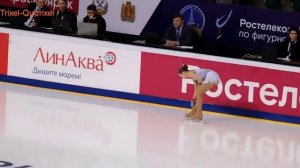 ЧР по фигурному катанию сезона 2019-2020. Женщины. Разминка перед короткой программой. Трусова