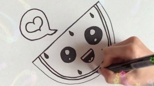 How to draw а watermelon? / Как нарисовать арбуз? /Tarvuzni qanday chizish mumkin?