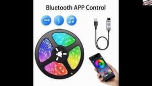 #Светодиодная #лента #RGB 5050 #с #поддержкой #Bluetooth #и #управлением #через #приложение, 5 #В