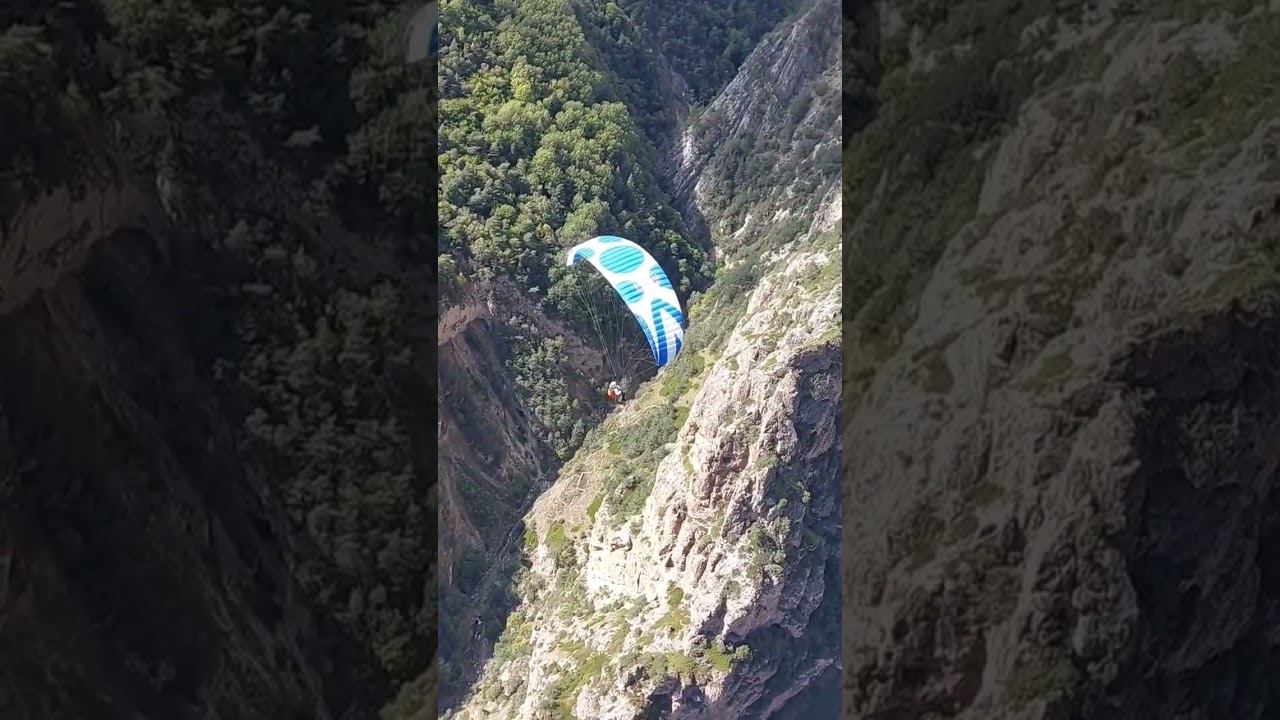 Полёты на параплане в горах Чегема | #парапланеризм #экстрим #спорт смотреть онлайн