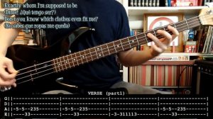 THE CLASH - Should I stay or should I go (BASS cover with TABS & lyrics)