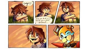 ФРЕДДИ УСЫНОВЛЯЕТ ГРЕГОРИ!|| FNAF Security Breach озвучка комиксов на русском Comic Dub RUS/РУС