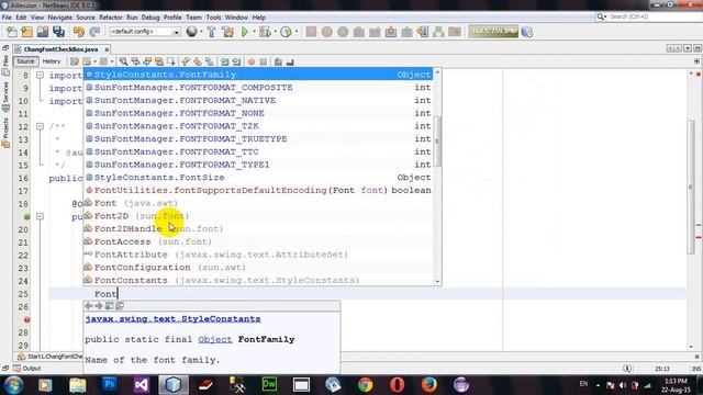 How to Change Font CheckBox using Java Applet and AWT in Netbeans смотреть онлайн