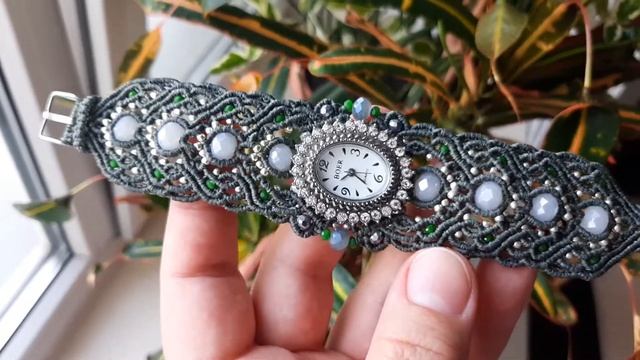 Браслет на часы. Макраме смотреть онлайн