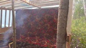 Строительство Балагана в лесу