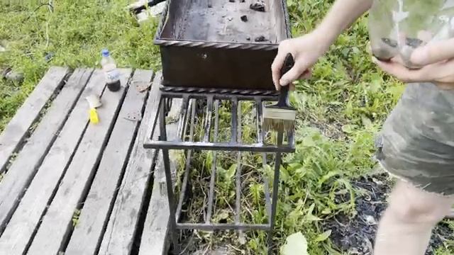 Подготовка и покраска мангала смотреть онлайн