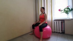 Тренировка пилатес для беременных №1. Фитнес тренировка с фитболом/мячом.