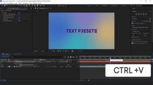 Быстрая и простая анимация текста в After Effects используя эффекты пресеты | After Effects tutoria