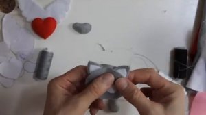 Котик  из фетра. 14 февраля