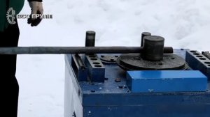 Машина гибочная МГА (станок для гибки арматуры), гибка прутка