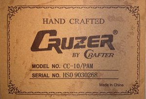 Гитара Cruzer CC-10/PAM - Speak Softly Love ( из к/ф Крёстный отец )