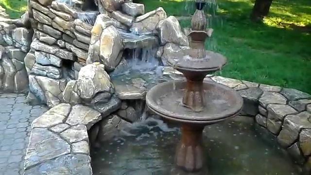 Водопад из пенопласта своими руками