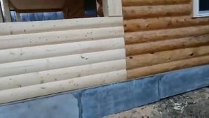 Баня из бревна 6х4+2м.