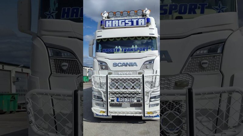 SCANIA V8! Шведская сцепка! #truckerinscandinavia #подорогамнорвегии #дальнобойпоскандинавии