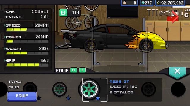 TORQUE STEER  Drag Chevrolet Cobalt SS Build in PIxel Car Racer!