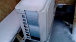 работа кондиционера зимой часть 2