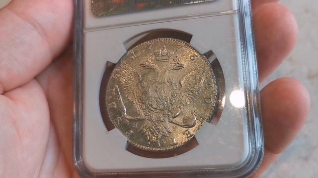 Уникальная монета рубль 1776 года. Состояние и епоха монетки. смотреть онлайн