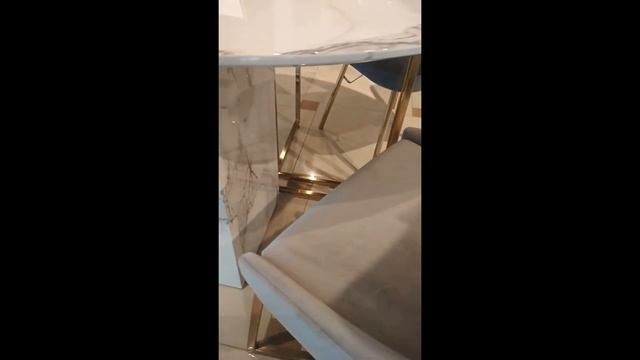 Стол обеденный круглый с имитацией мрамора смотреть онлайн