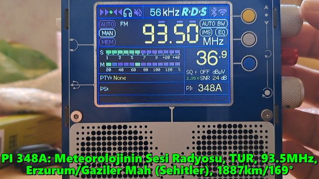 16.06.2024 12:16UTC, [Es], Meteorolojinin Sesi Radyosu, Турция, 93.5МГц, 1887км