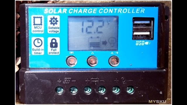 Солнечная батарея (+ контроллер) для доработки питания насоса домашнего водопада | #Обзор смотреть онлайн