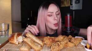 MUKBANG | КФС ножки, пирожки, пита, бургер, крылышки | KFC не ASMR