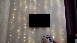 Гирлянда штора на окно с Алиекспресс  Обзор гирлянды