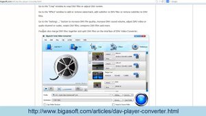 DAV Converter - How to Convert DAV to AVI, MP4, MPEG, WMV, MP3, and WAV to Play DAV Files?