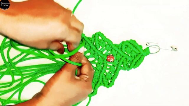 #CHRISTMASTREE | EASY MACRAME TUTORIAL | MACRAME Christmas ORNAMENT #wallhanging#2024