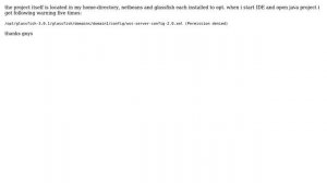 Ubuntu: Glassfish warning when i try to open an existing Java Project (2 Solutions!!)