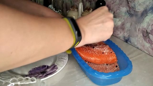 Малосольная рыбка по-домашнему. Очень вкусная!