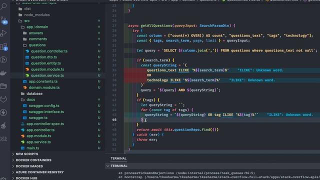 Stack Overflow Clone - building TypeORM Entities and APIs for Questions and Answer #nestjs [Day 02]