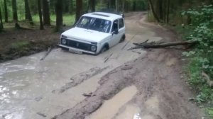 Ваз 21213 первый выезд на бездорожье. Тест резины Cordiant off road 205/70/16