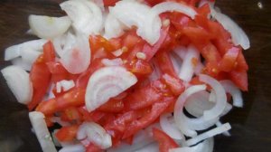 Салат из дайкона с помидорами