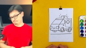 Как нарисовать СКОРУЮ ПОМОЩЬ машинку - рисуем с РыбаКит