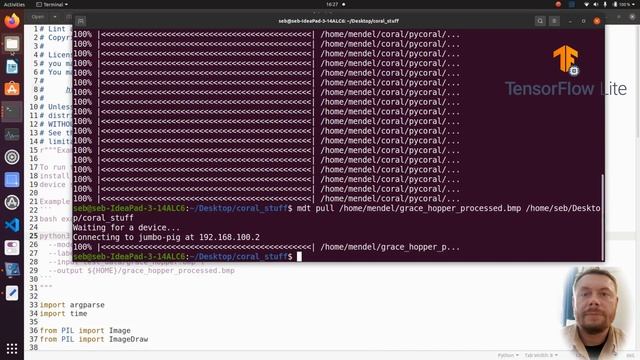 Google Coral Edge TPU: file transfer and image detection/recognition with TFLite and Python смотреть онлайн