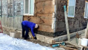 продолжаем ремонт фасада дома?деревенская жизнь