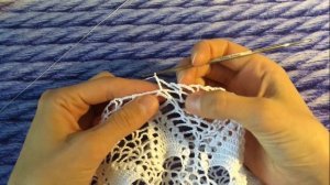 АЖУРНАЯ САЛФЕТКА крючком для начинающих по схеме. ЧАСТЬ 2 ( 16 - 28 ряды). Подробный МК